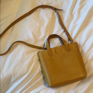 Madewell small transport tote in yellow!